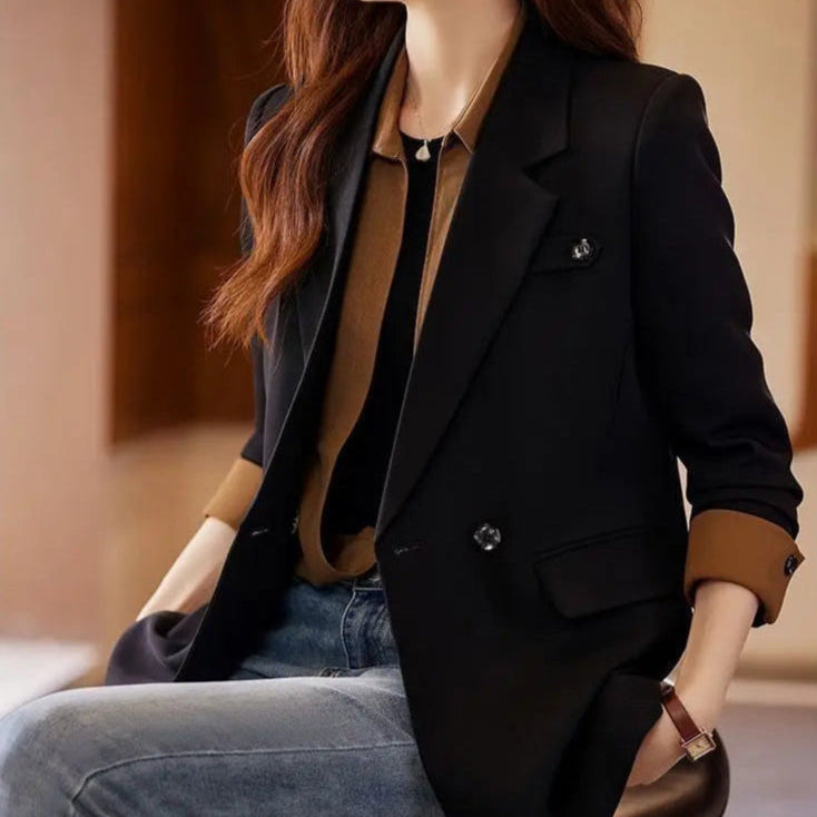 Mocha Suit Jacket Women's - New casual blazer with unique style for you to define your style statement