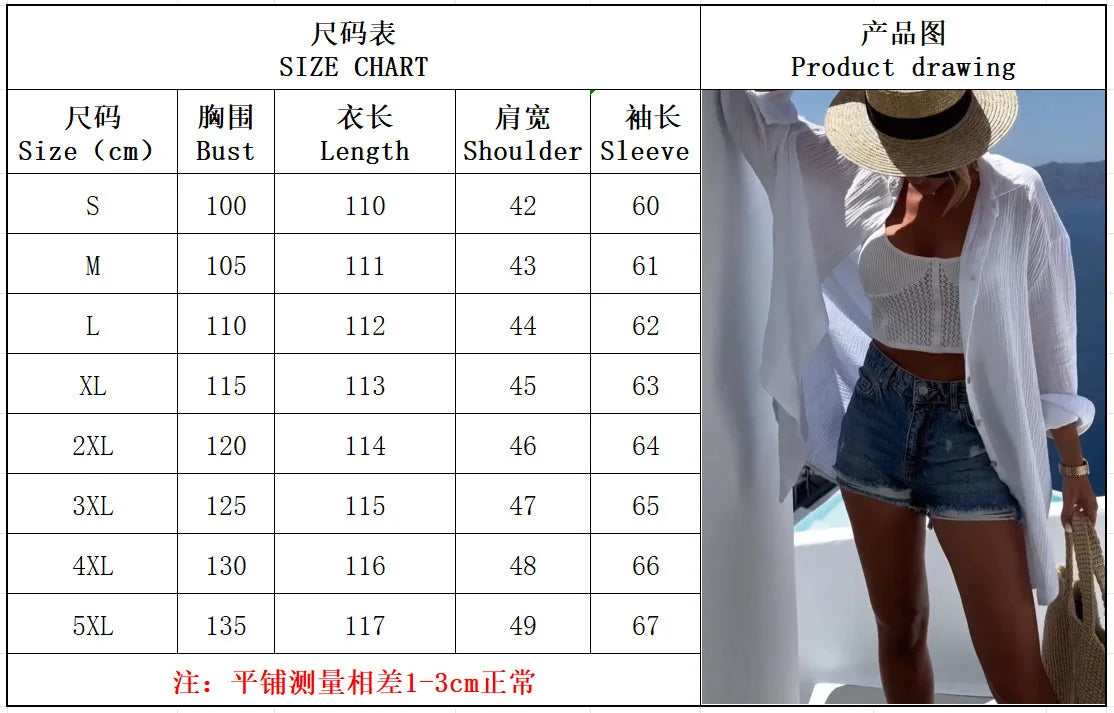 Casual Sequin Eye Shirt Dresses - Beach Style Loose Button Sun Protection - Cotton Linen Shirt Dress