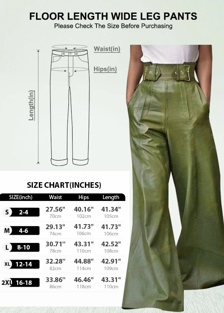 Old Money Style High Waist Pleated Pockets Baggy Pants - Female Wide Leg Trousers - Modigirl Long Pants