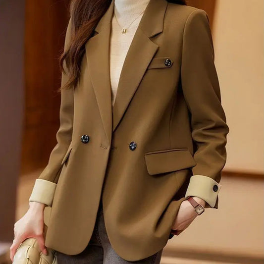 Mocha Suit Jacket Women's - New casual blazer with unique style for you to define your style statement