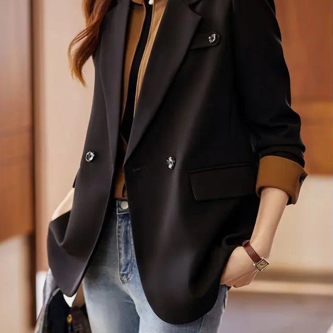 Mocha Suit Jacket Women's - New casual blazer with unique style for you to define your style statement