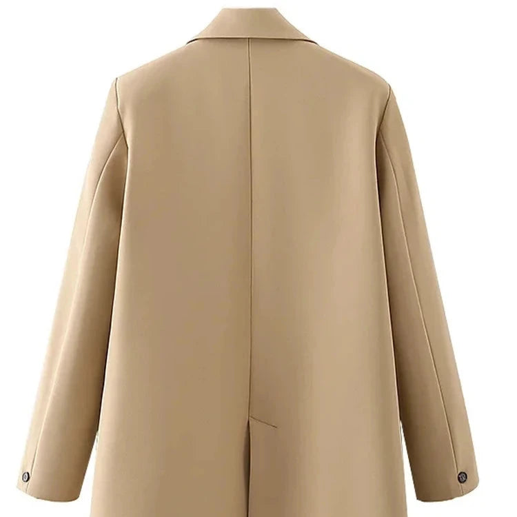 Blazer Woman Black Beige Khaki Blue Green Gray - Coat Fashion Office Wear - Women's Blazers - Jacket Outerwears