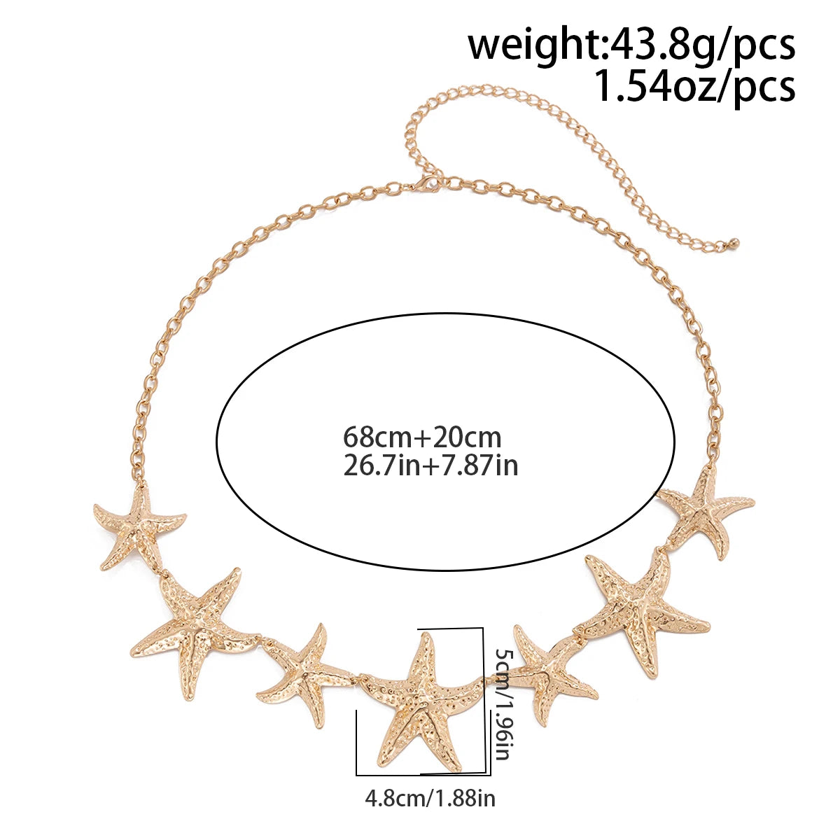 Charm Gold Color Sea Starfish Waist Belly Chain For Women Sexy Summer Beach Body Chain Jewelry Accessories