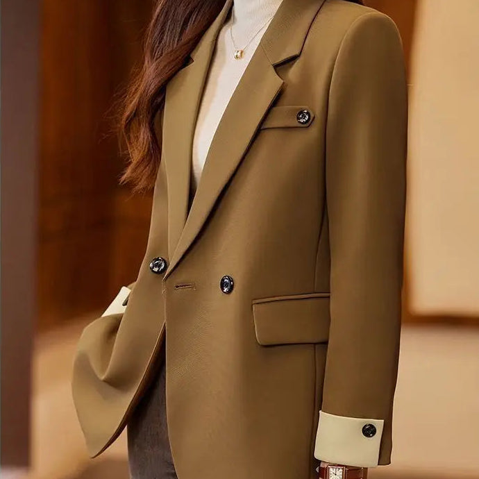 Mocha Suit Jacket Women's - New casual blazer with unique style for you to define your style statement
