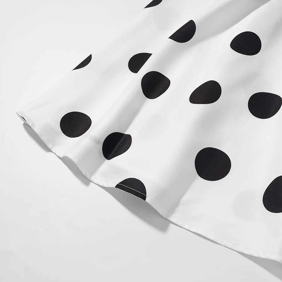 Strapless Top Polka Dot Elastic Tops Fashion High Street Sexy Tops Holidays Romantic Lady Tops