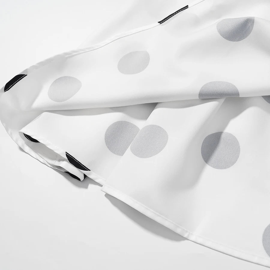 Strapless Top Polka Dot Elastic Tops Fashion High Street Sexy Tops Holidays Romantic Lady Tops